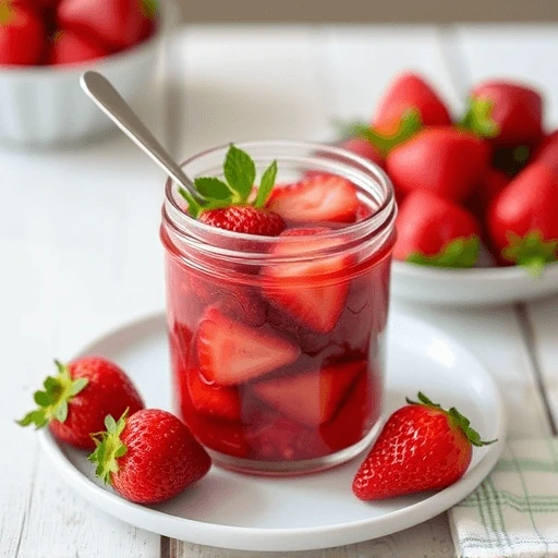 Homemade Strawberry Jam with Fresh Summer Berries